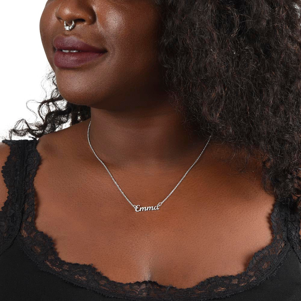 Personalized Name Necklace - To My Sweetheart