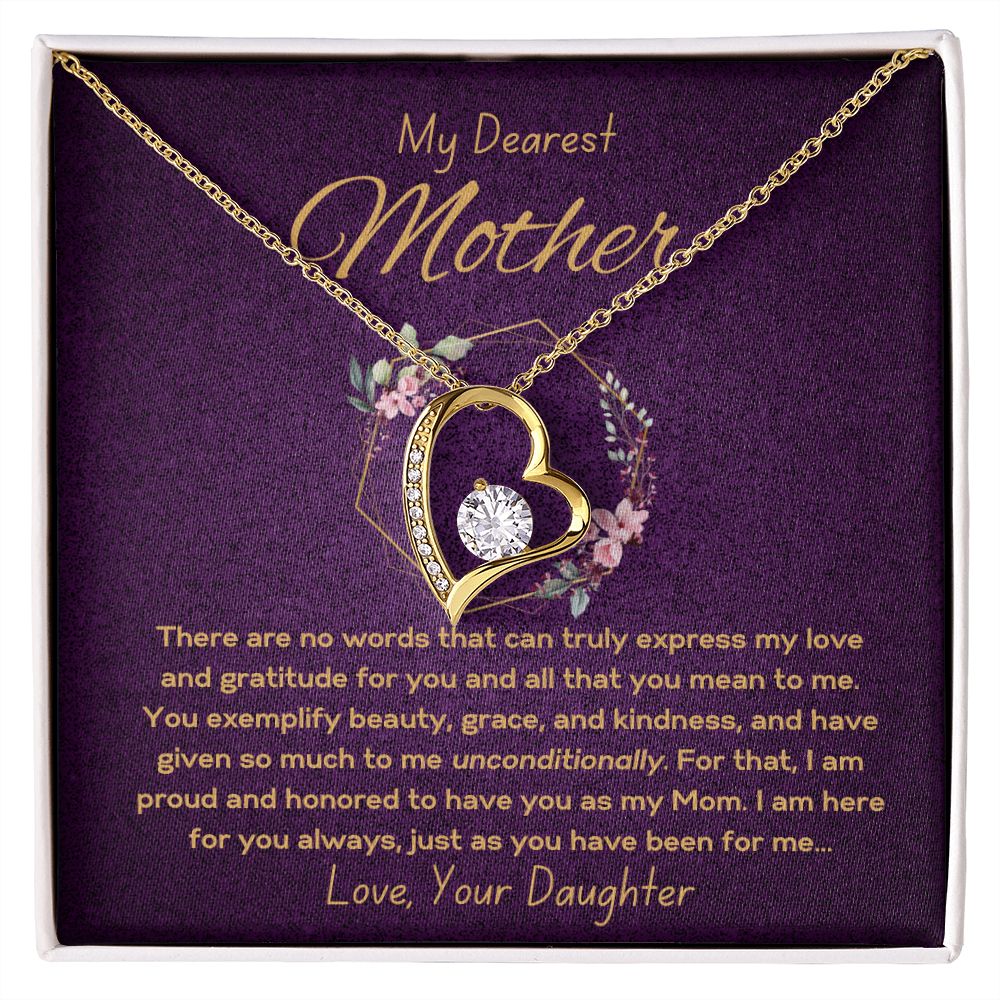 Forever Love Necklace - To Mother from Daughter