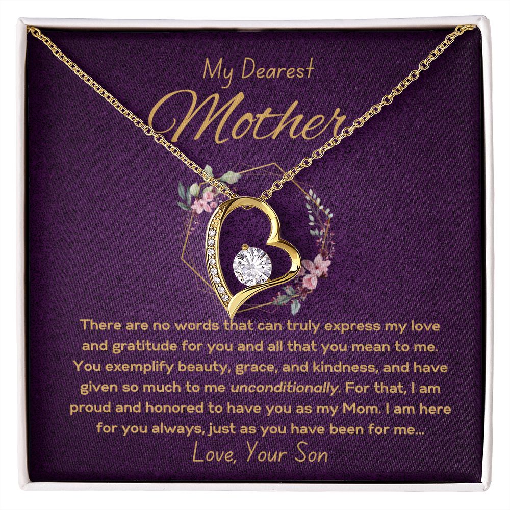 Forever Love Necklace - To Mother from Son