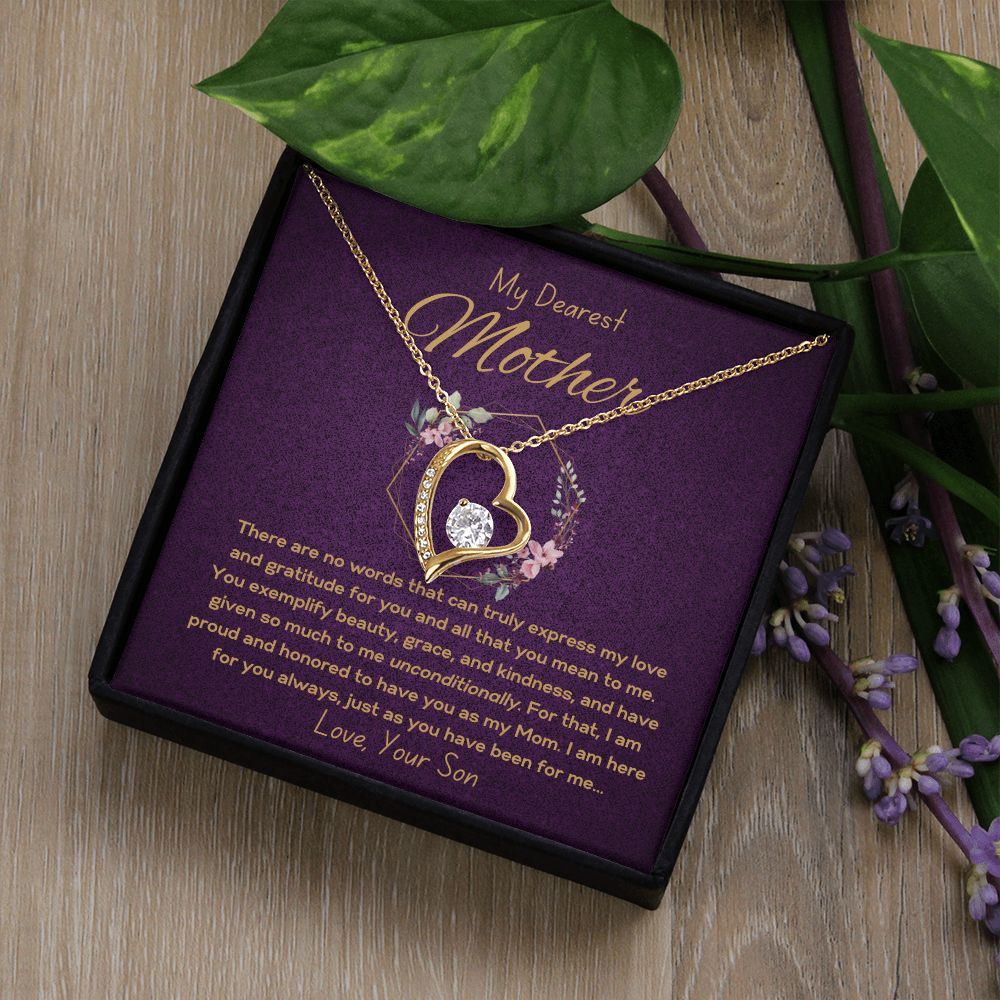 Forever Love Necklace - To Mother from Son