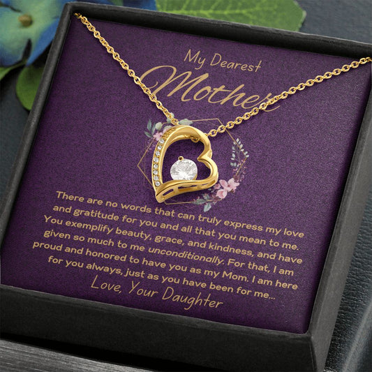 Forever Love Necklace - To Mother from Daughter