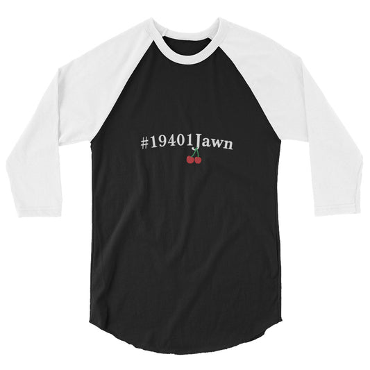 #19401Jawn (Cherry) - 3/4 sleeve raglan shirt dark